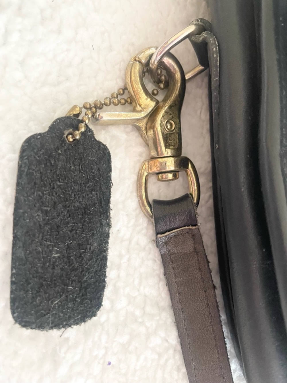 Coach Vintage Willis Turnlock Flap Black Leather Crossbody Bag - Picture 16 of 16
